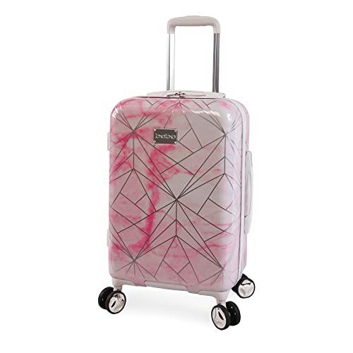 BEBE Equipaje Mujer Alana 21" Hardside Carry-On, Mármol Rosa