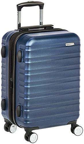 Amazon Basics Maleta de mano rígida de con ruedas y cerradura TSA incorporada