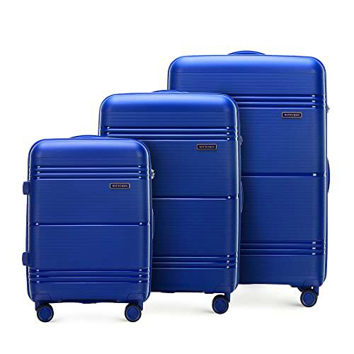WITTCHEN Maleta de Polipropileno Ligero Mango telescópico TSA de Color sólido