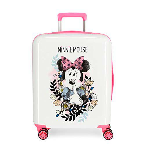 Disney Minnie Style Maleta de cabina Multicolor 37x55x20 cms Rígida ABS Cierre combinación 38.4L 2,9Kgs 4 Ruedas Dobles Equipaje de Mano