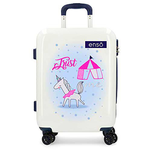 Enso Fantasy Maleta de cabina Multicolor 37x55x20 cms Rígida ABS Cierre combinación 37L 2,6Kgs 4 Ruedas dobles Equipaje de Mano