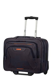 American Tourister Rolling Tote 15.6", Mujer, Negro (black/orange)
