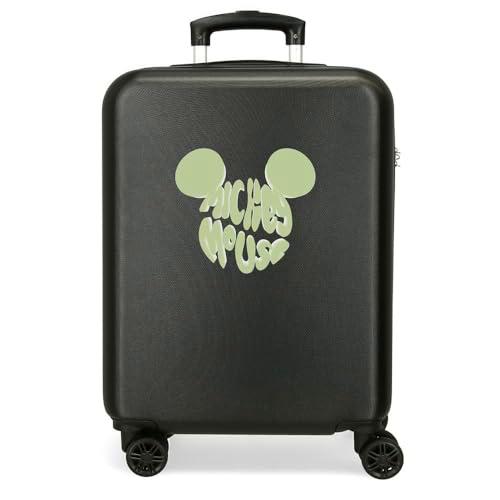 Joumma Disney Mickey Multiverse Maleta de Cabina Negro 38x55x20 cms Rígida ABS Cierre de combinación Lateral 35L 2 kgs 4 Ruedas Dobles Equipaje Mano
