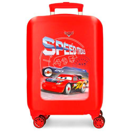 Joumma Disney Cars Speed Trials Maleta de Cabina Rojo 33x50x20 cms Rígida ABS Cierre de combinación Lateral 28,4L 2 kgs 4 Ruedas Dobles Equipaje Mano