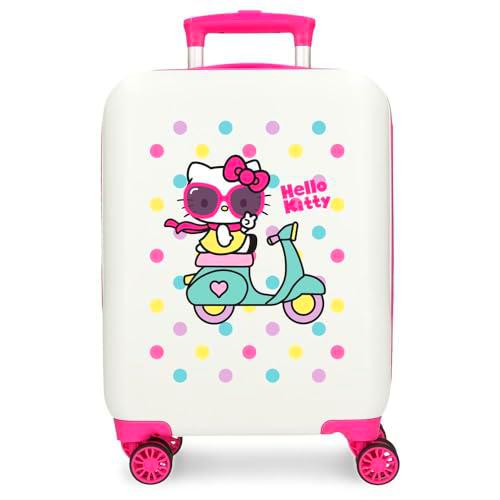 Hello Kitty Girl Gang Maleta de Cabina Rosa 33x50x20 cms Rígida ABS Cierre de combinación Lateral 28,4L 2 kgs 4 Ruedas Dobles Equipaje Mano
