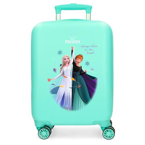 Joumma Disney Frozen Always Close to The Heart Maleta de Cabina Azul 33x50x20 cms Rígida ABS Cierre de combinación Lateral 28,4L 2 kgs 4 Ruedas Dobles Equipaje Mano