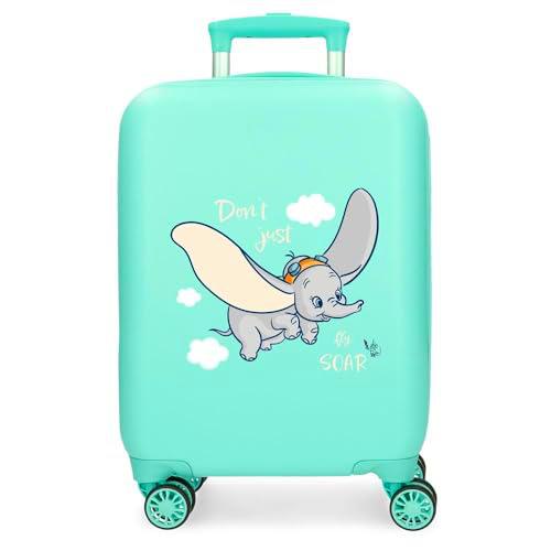 Joumma Disney Dumbo Fly Maleta de Cabina Azul 33x50x20 cms Rígida ABS Cierre de combinación Lateral 28,4L 2 kgs 4 Ruedas Dobles Equipaje Mano