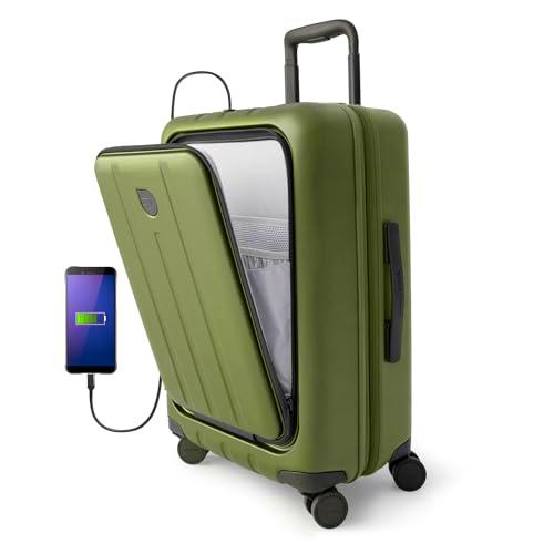 Aerotrunk Juegos de Equipaje, Olive, Carry On 23" Front Pocket, Pangolín
