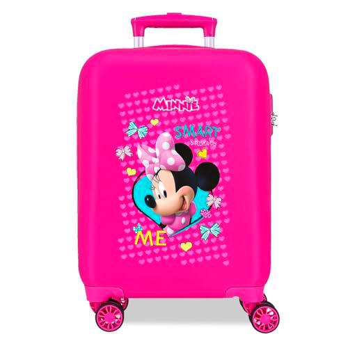 Joumma Disney Enjoy Minnie Maleta de Cabina Rosa 33x50x20 cms Rígida ABS Cierre de combinación Lateral 28,4L 2 kgs 4 Ruedas Dobles Equipaje Mano