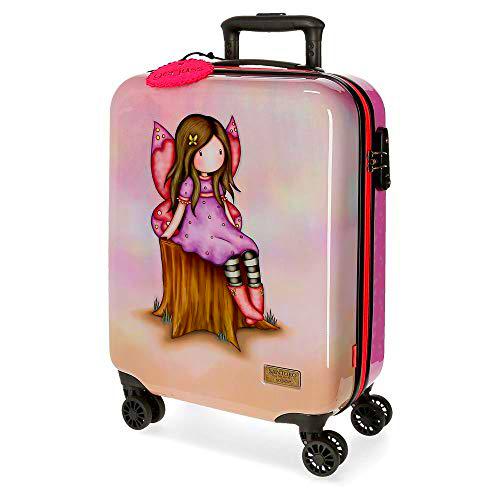 Santoro Gorjuss Wishing and Hoping Maleta de Cabina Multicolor 37x55x20 cms Rígida ABS Cierre TSA 33L 2,6Kgs 4 Ruedas Dobles Equipaje de Mano