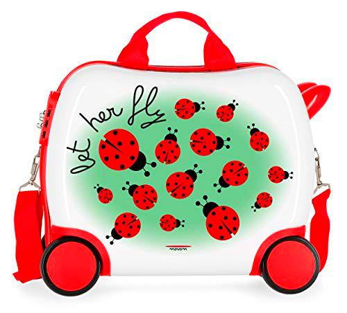 Movom Happy Time Maleta Infantil Multicolor 41x34x20 cms Rígida ABS Cierre combinación 25L 2Kgs 4 Ruedas Equipaje de Mano