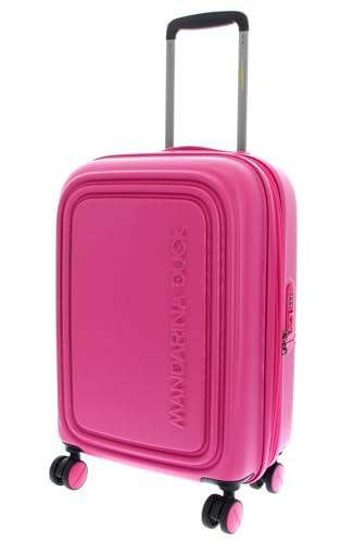 Mandarina Duck LOGODUCK + Trolley Cabin EXP, Color Rojo y Violeta.