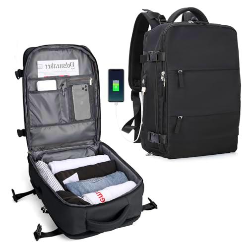 SZLX Mochila de Viaje para Mujer, A1-Negro (Pequeño)