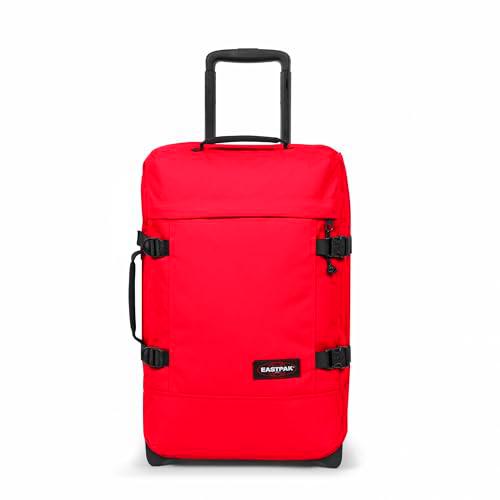 EASTPAK Tranverz S - Maleta con Ruedas, Color Rojo Tomate
