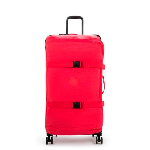 Kipling Spontaneous L, Equipaje Grande con Ruedas, Rojo (Resort Pink)
