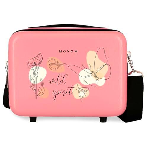 Movom Luggage Nececer Adaptable Rosa 29x21x15 cms Rígido ABS 9,14L 0,8 kgs