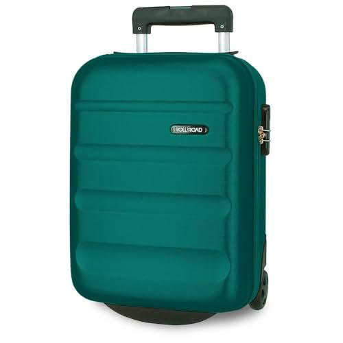 Roll Road Flex Maleta de Cabina Verde 30x44x20 cms Rígido 2,2 kgs Cierre de combinación Lateral ABS 2,2 kgs 33L Equipaje de Mano