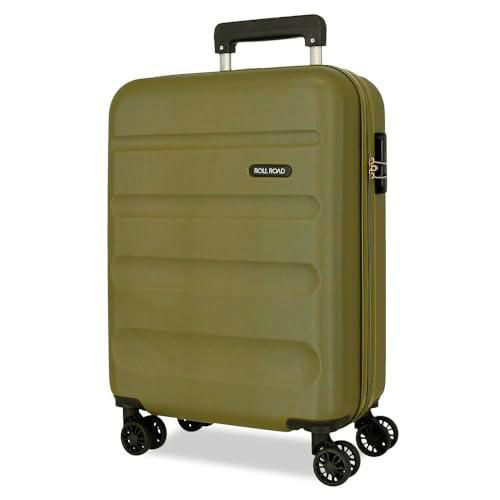 Roll Road Flex Maleta de Cabina Verde 38x55x20 cms Rígido 2,5 kgs Cierre de combinación Lateral ABS 2,5 kgs 35L Equipaje de Mano