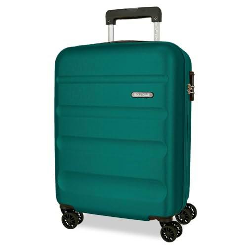 Roll Road Flex Maleta de Cabina Verde 38x55x20 cms Rígido 2,5 kgs Cierre de combinación Lateral ABS 2,5 kgs 35L Equipaje de Mano