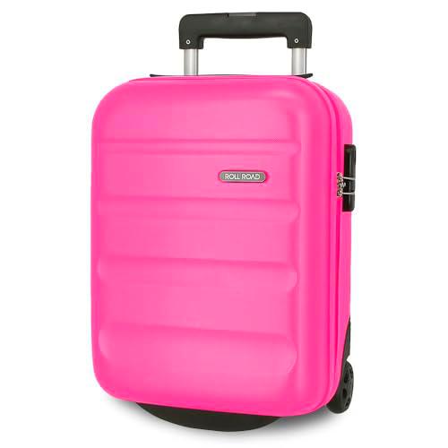 Roll Road Flex Maleta de Cabina Rosa 30x44x20 cms Rígido 2,2 kgs Cierre de combinación Lateral ABS 2,2 kgs 33L Equipaje de Mano