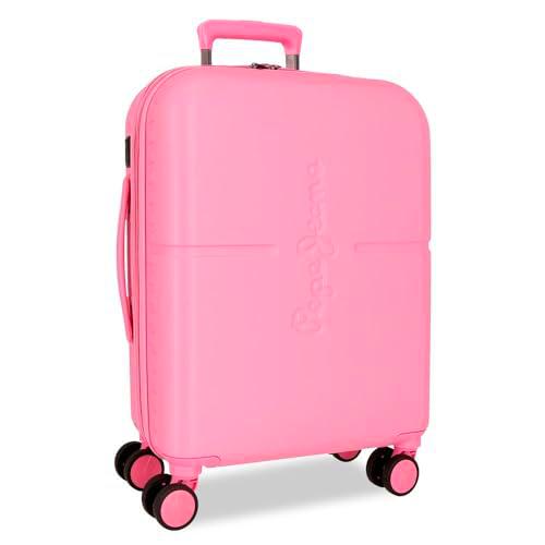 Pepe Jeans Highlight Maleta de Cabina Rosa 40x55x20 cms Rígido 2,92 kgs Cierre TSA Integrado ABS 2,92 kgs 37L Equipaje de Mano by Joumma Bags