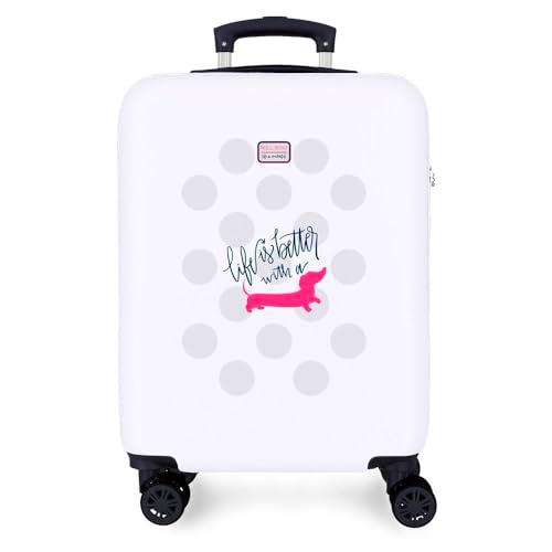 Joumma Roll Road Teckel Maleta de Cabina Multicolor 38x55x20 cms Rígido 2 kgs Cierre de combinación Lateral ABS 2 kgs 35L Equipaje de Mano