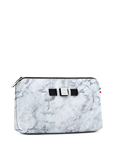 SAVE MY BAG, POCTRM, Travel Pouch Medium Stampata, Marble White