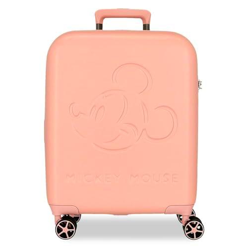 Disney Mickey Good Trip Maleta de Cabina Rosa 40x55x20 cms Rígido 2,5 kgs Cierre TSA ABS 2,5 kgs 44L Equipaje de Mano