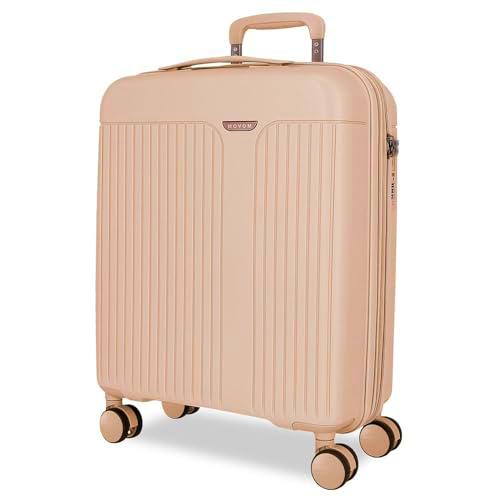 Movom Maleta de Cabina Beige 40x55x20 cms Rígido 2,8 kgs Cierre TSA Polipropileno 2,8 kgs 44LExtensible Equipaje de Mano