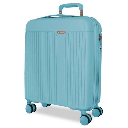 Movom Maleta de Cabina Azul 40x55x20 cms Rígido 2,8 kgs Cierre TSA Polipropileno 2,8 kgs 44LExtensible Equipaje de Mano