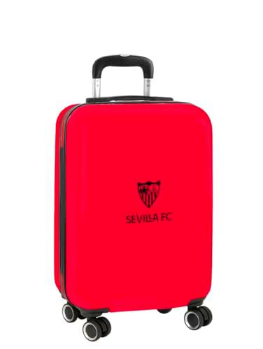 Sevilla FC - Trolley de Cabina 20 Pulgadas, Maleta con Ruedas