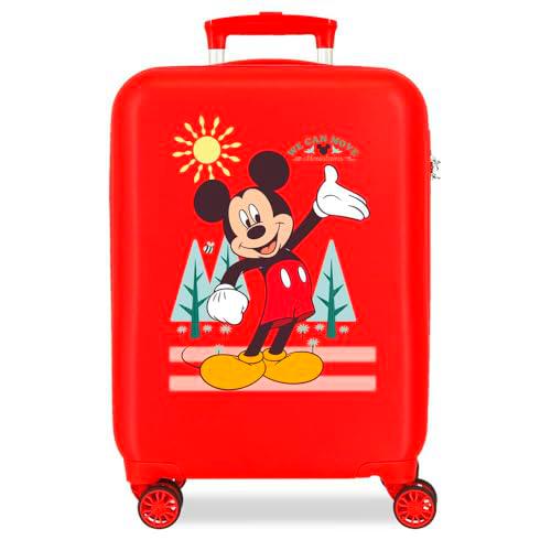 Joumma Disney Mickey &amp; Minnie Maleta de Cabina Rojo 33x50x20 cms Rígido 2 kgs Cierre de combinación Lateral ABS 2 kgs 33L Equipaje de Mano