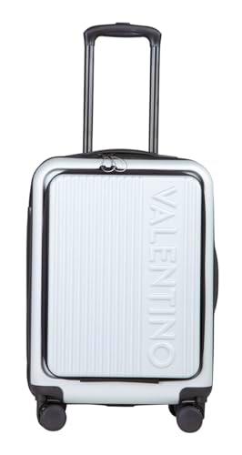 VALENTINO Lexplor Carry On - Carro con Ruedas, Color Plateado, Plata