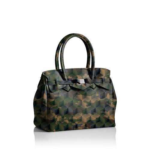 SMB Milano, BORMIP, T - Miss Plus Lycra Stampata, Camouflage Green