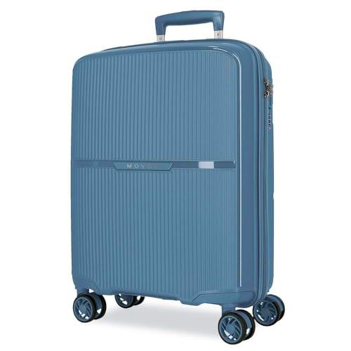 Movom Noon Maleta de Cabina Azul 38x56x20 cms Rígido 2,8 kgs Cierre TSA Polipropileno 2,8 kgs 38,2L Equipaje de Mano