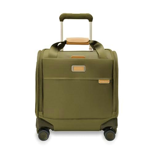 Briggs &amp; Riley Baseline Spinners, Olive, 16-Inch Underseat Cabin Bag