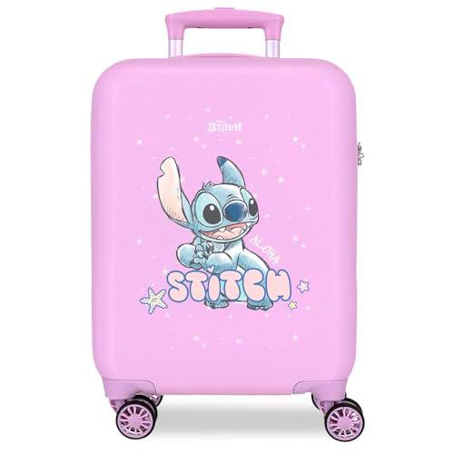 Disney Lovely Stitch Maleta de Cabina Morado 33x50x20 cms Rígido 2 kgs Cierre de combinación Lateral ABS 2 kgs 28L Equipaje de Mano