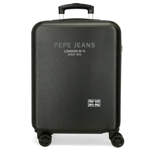 Pepe Jeans Edmon Maleta de Cabina Negro 38x55x20 cms Rígido 2,5 kgs Cierre de combinación Lateral ABS 2,5 kgs 35L Equipaje de Mano by Joumma Bags