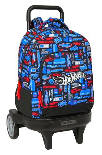 Safta Hot Wheels - Mochila Grande con Ruedas, Compact Evolución