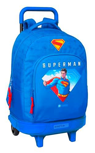 Safta Superman - Mochila Grande con Ruedas, Compacta