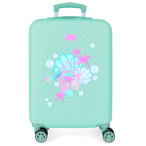 Movom I Love Sea Life Maleta de Cabina Azul 38x55x20 cms Rígido 2,5 kgs Cierre de combinación Lateral ABS 2,5 kgs 35L Equipaje de Mano