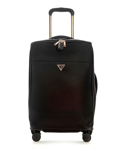 GUESS Follie - Maleta de 8 ruedas, negra, equipaje de mano de 20 pulgadas