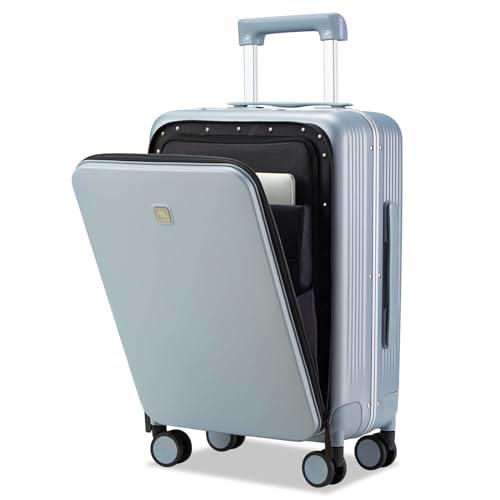 Hanke Equipaje de mano de 20 pulgadas con ruedas, maletas rígidas de policarbonato