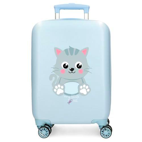 Roll Road Happy Pets Maleta de Cabina Azul 33x50x20 cms Rígido 2 kgs Cierre de combinación Lateral ABS 2 kgs 28L Equipaje de Mano