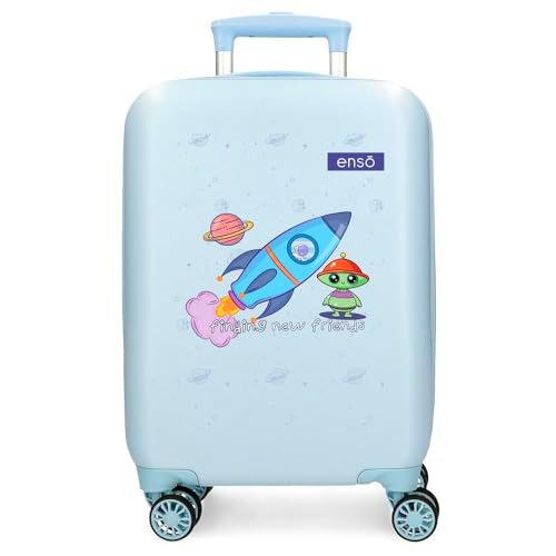 Enso New Friends Maleta de Cabina Azul 33x50x20 cms Rígido 2 kgs Cierre de combinación Lateral ABS 2 kgs 28L Equipaje de Mano