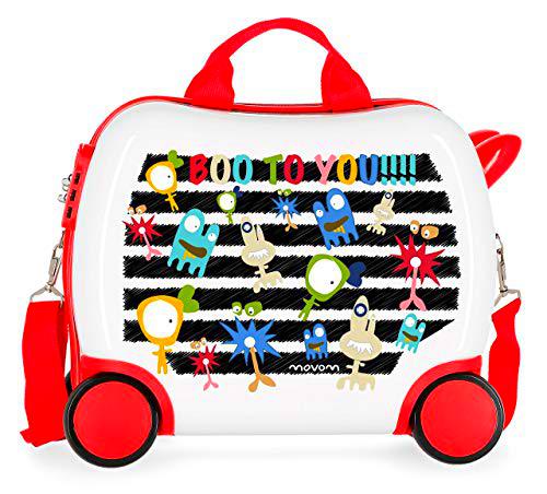 Movom Happy Time Maleta Infantil Multicolor 41x34x20 cms Rígida ABS Cierre combinación 25L 2Kgs 4 Ruedas Equipaje de Mano