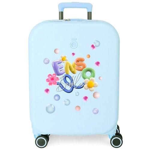 Enso Bubbles Maleta de Cabina Azul 40x55x20 cms Rígido 3,22 kgs Cierre TSA Integrado ABS 3,22 kgs 44L Equipaje de Mano