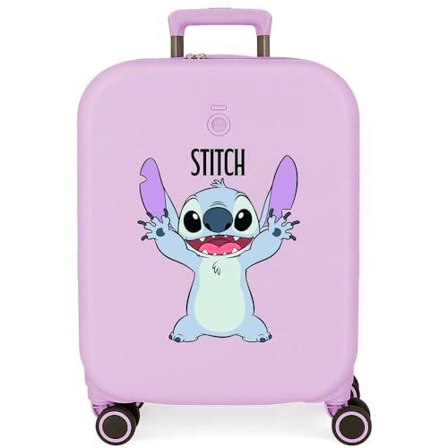 Joumma Disney Playful Maleta de Cabina Lila 40x55x20 cms Rígido 2,74 kgs Cierre TSA Integrado ABS 2,74 kgs 37L Extensible Equipaje de Mano
