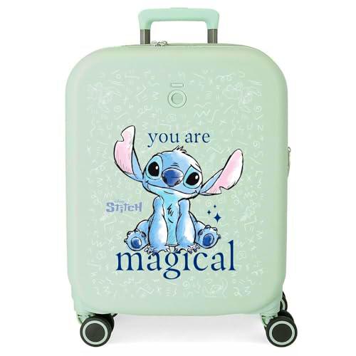 Joumma Disney You Are Magical Maleta de Cabina Verde 40x55x20 cms Rígido 3,22 kgs Cierre TSA Integrado ABS 3,22 kgs 37L Equipaje de Mano
