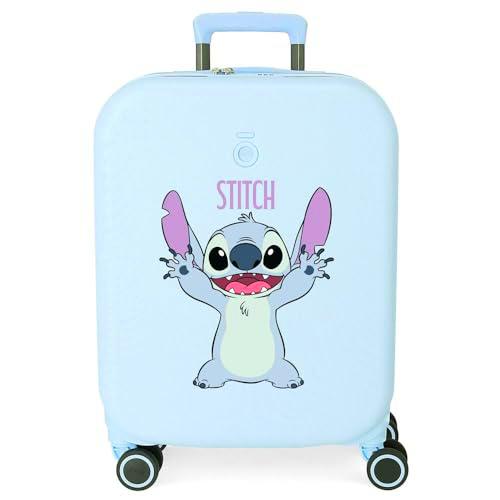 Joumma Disney Playful Maleta de Cabina Azul 40x55x20 cms Rígido 2,74 kgs Cierre TSA Integrado ABS 2,74 kgs 37L Extensible Equipaje de Mano